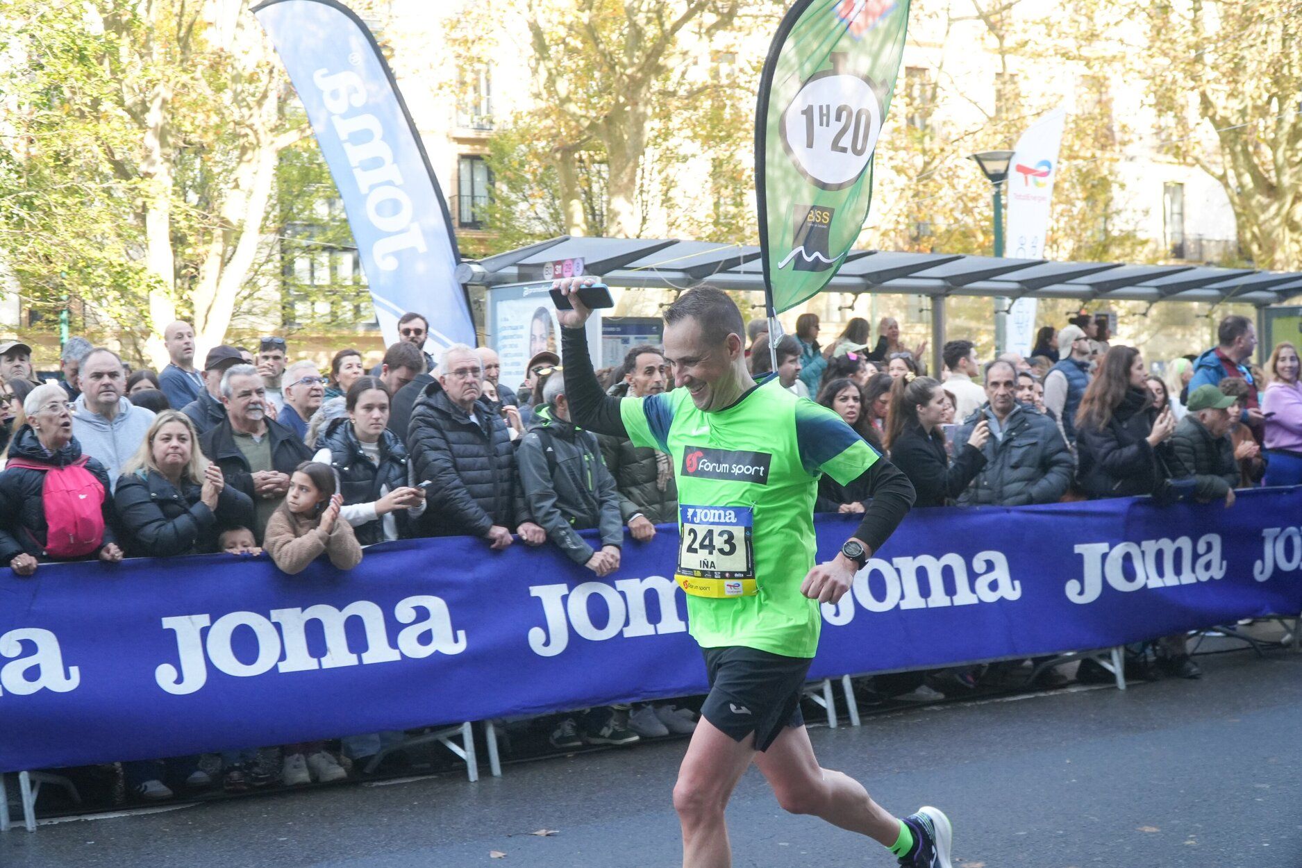 Los últimos metros de la Behobia