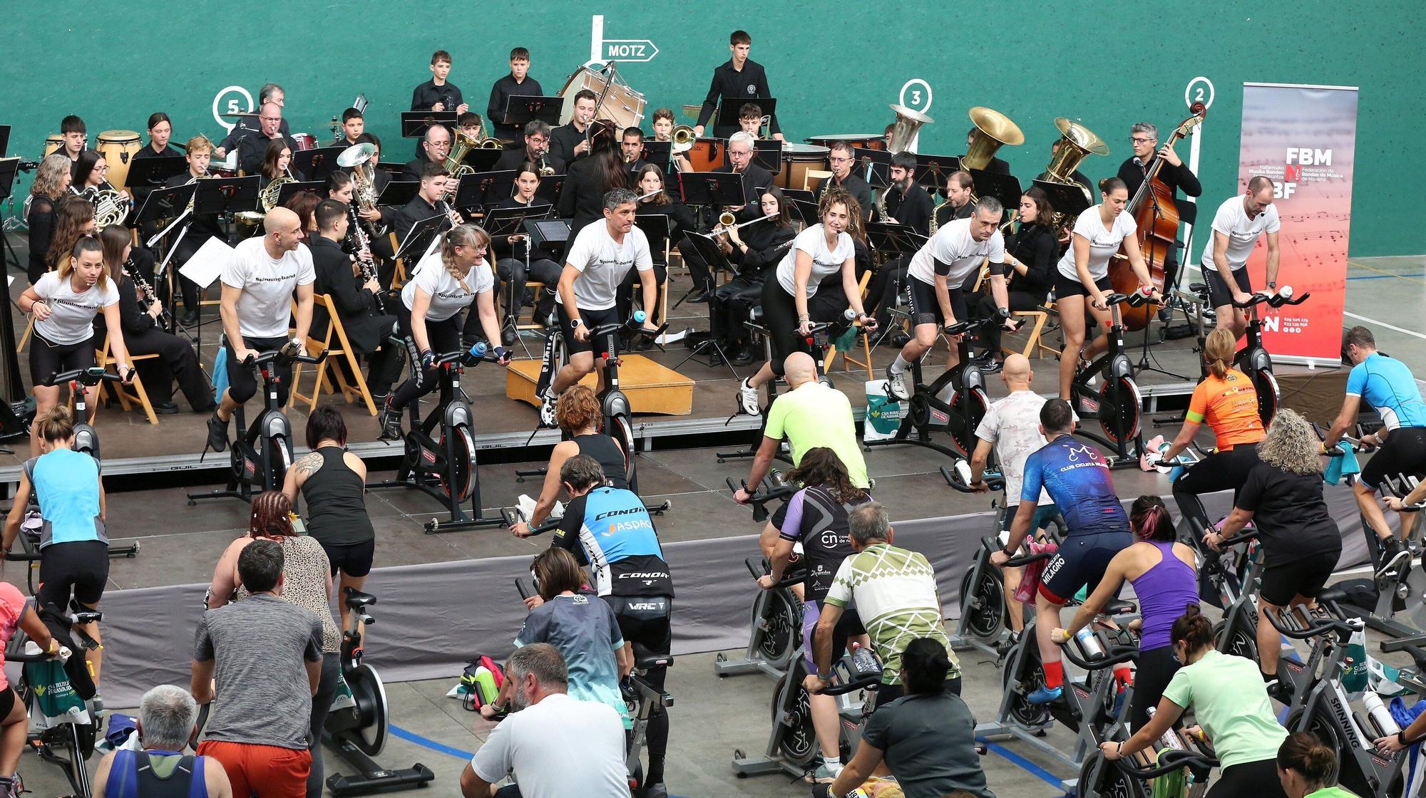 Spinning Band Solidario en Ororbia: música y deporte en directo por una buena causa