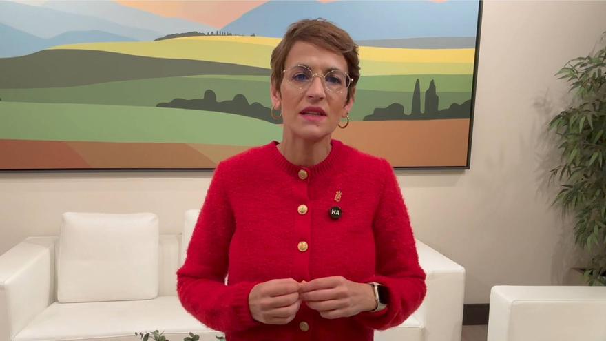 Chivite, tras el archivo de la querella de Vox contra ella: "No hay caso... intentan ensuciar la democracia en los juzgados"