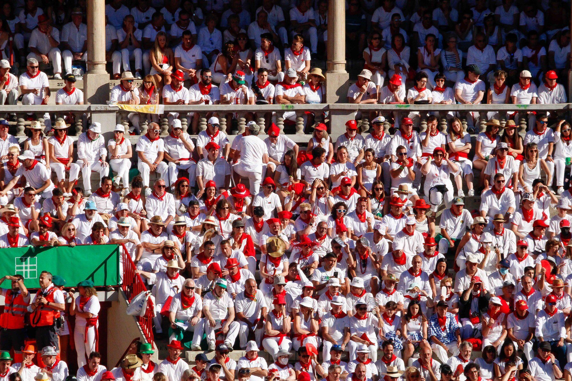 Ambiente en la Plaza de Toros el día 8 de julio