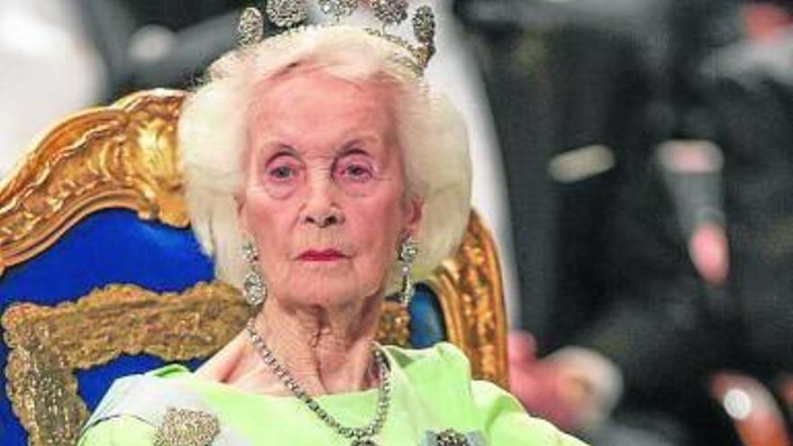 La princesa Lilian, en uno de sus últimos actos oficiales.