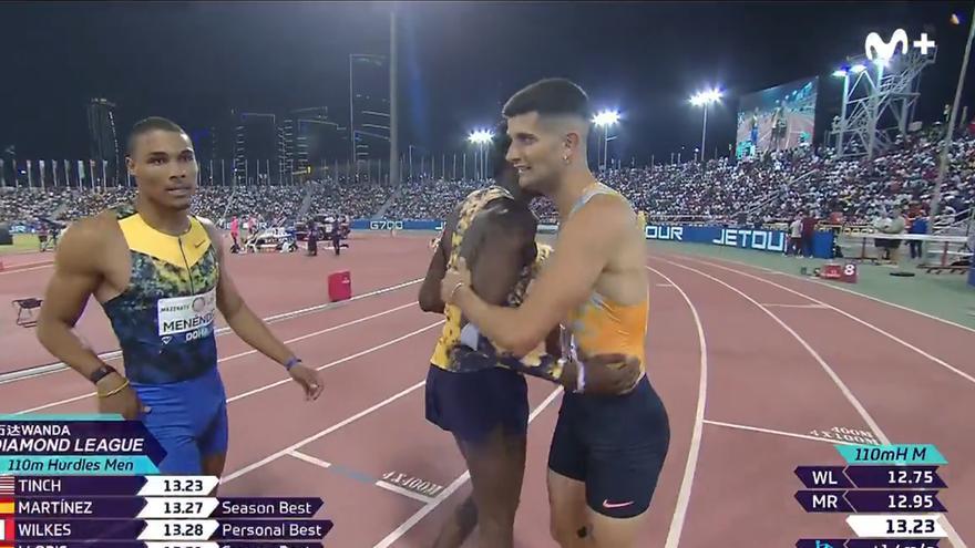 Asier Martínez firma su mejor registro del año en la Diamond League de Doha