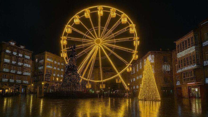 Una noria gigante protagonizará la Navidad en la plaza de la Virgen Blanca