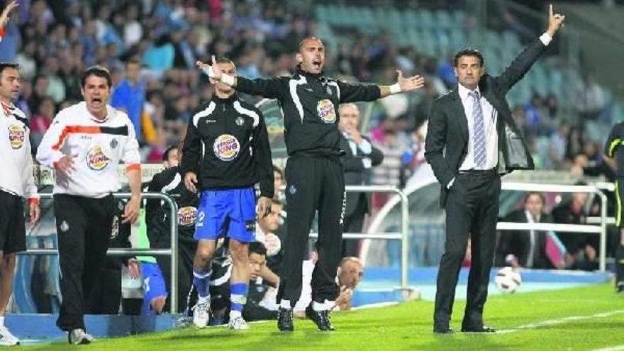 Míchel, el pasado domingo ante Osasuna.
