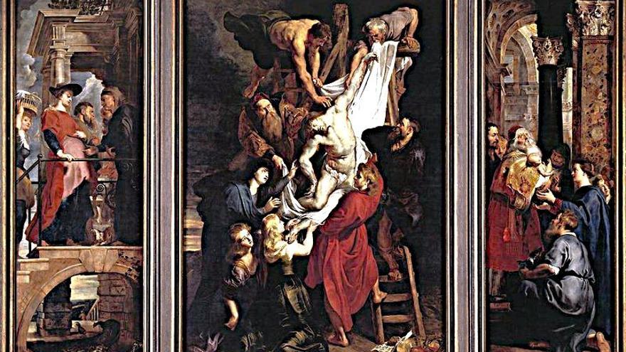 El cuadro &#039;Descendimiento de la Cruz&#039;, de Rubens.