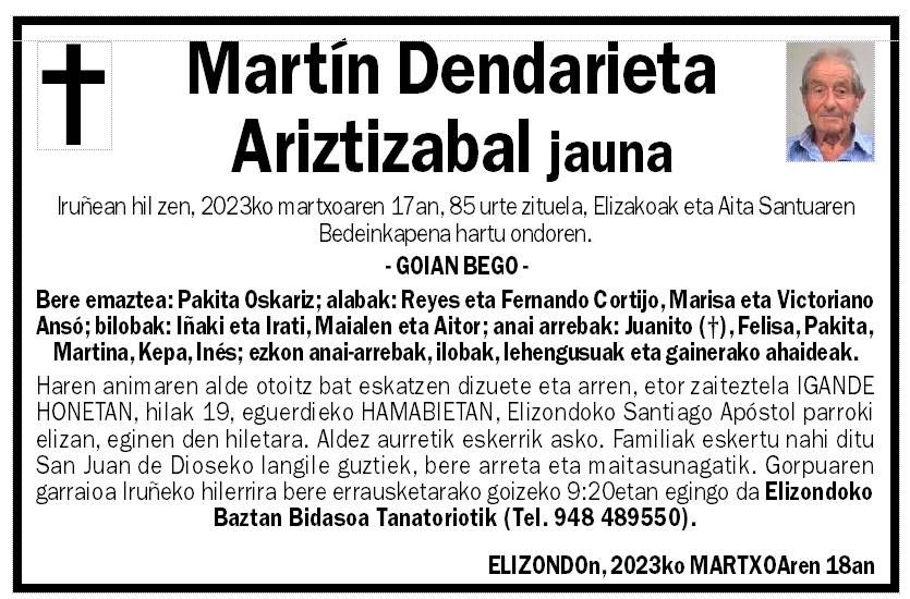 Martín Dendarieta Ariztizabal