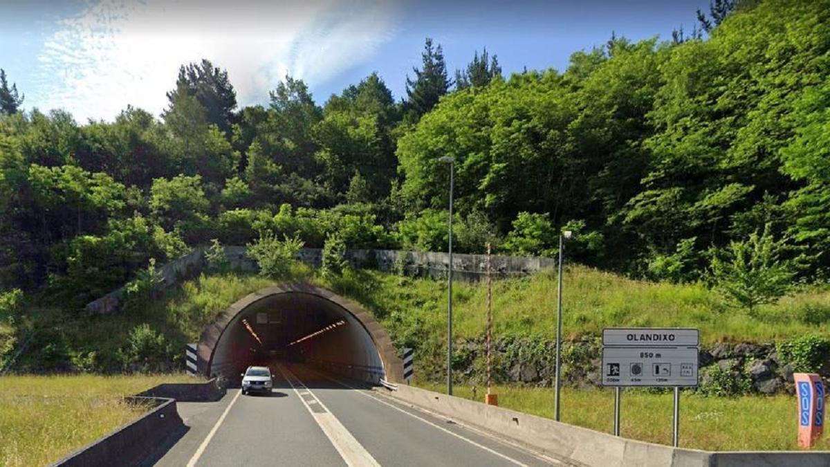 Túnel de Olandixo, en la GI-2620