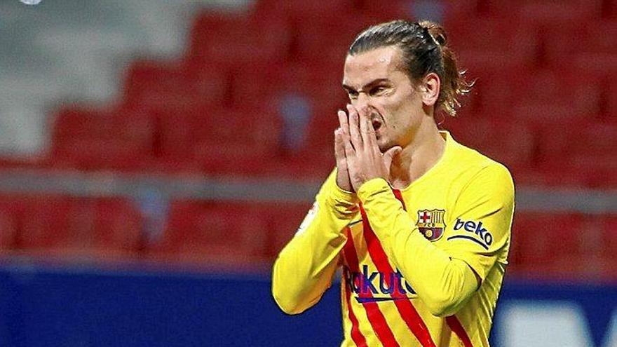 Griezmann, en un partido con el Barça. Foto: Efe