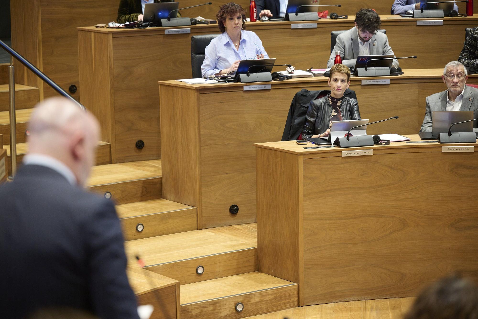 Fotos del pleno del Parlamento de Navarra de este 6 de noviembre
