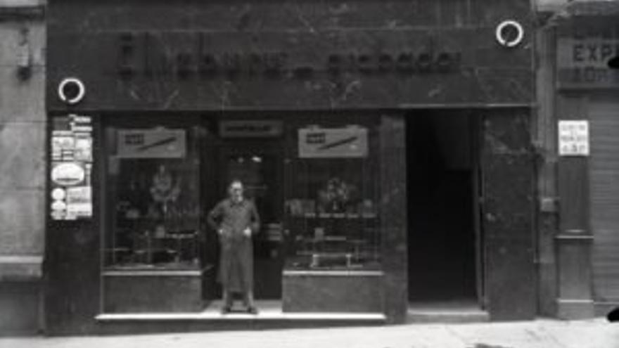 Taller de grabación de Elizburu, en 1952.