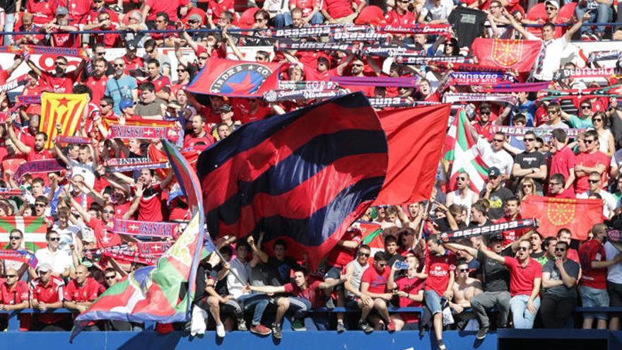 Imagen del graderío sur durante un partido del año 2015.