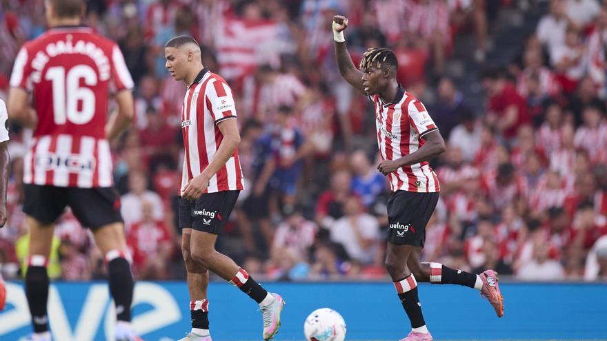 Nico Williams marca la diferencia ante el Sevilla