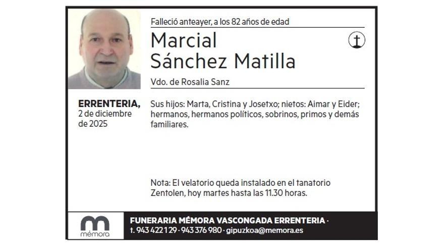 MARCIAL SANCHEZ MATILLA
