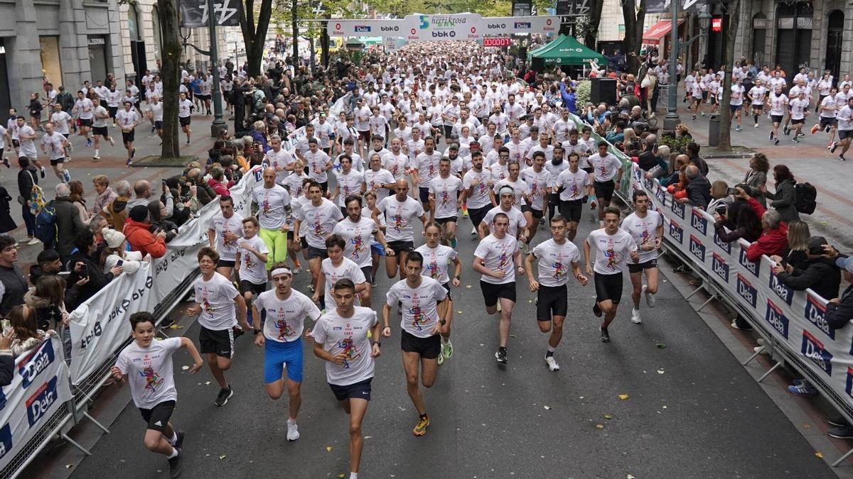 La cita deportiva volverá a recorrer las calles de Bilbao este domingo.