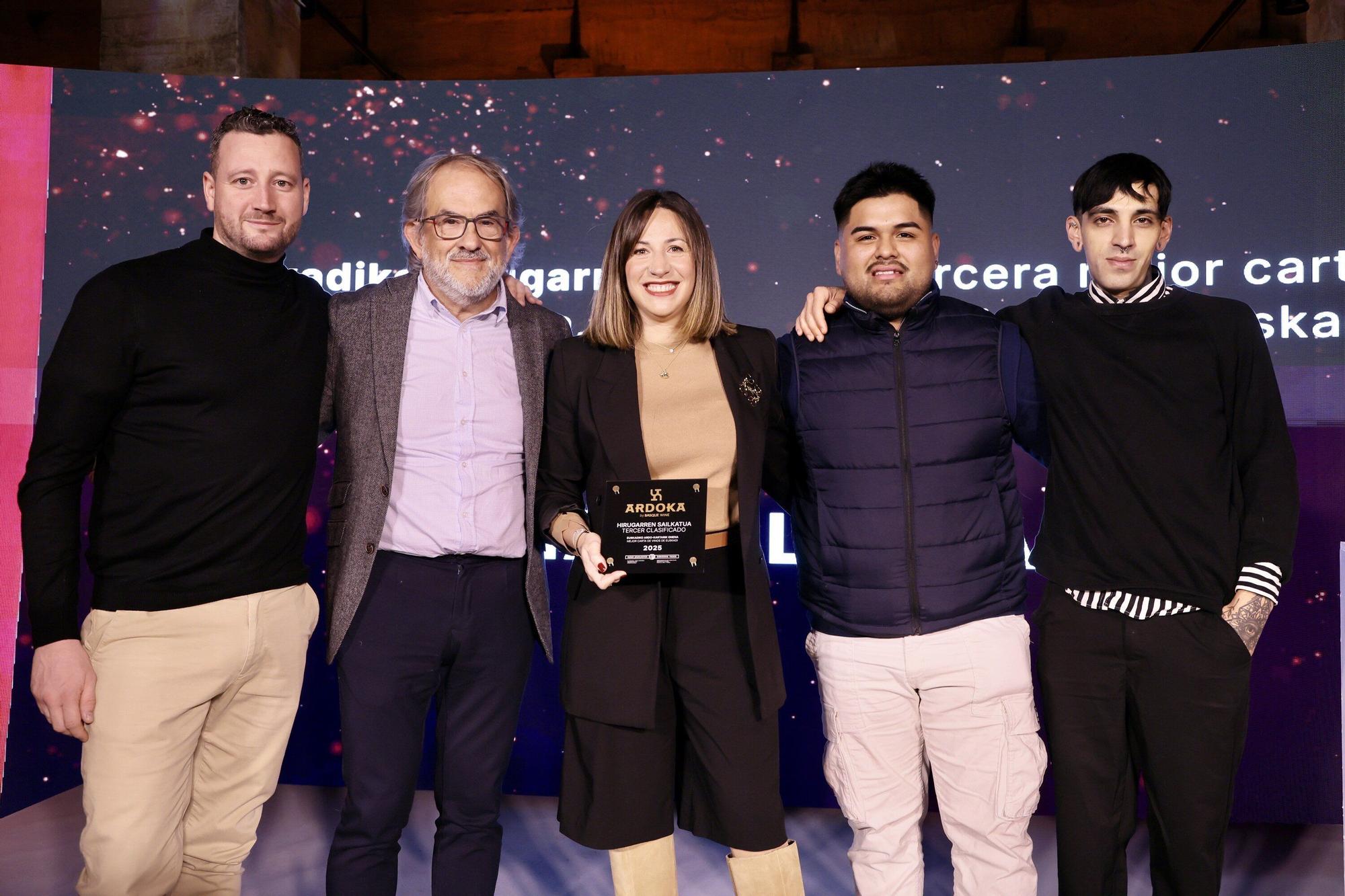En imágenes: Los premios Ardoka reconocen las mejores cartas de vinos de Euskadi