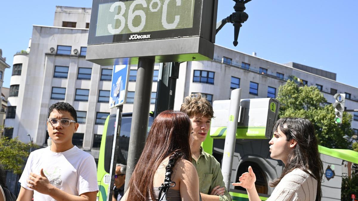Los termómetros comienzan a subir en Bilbao
