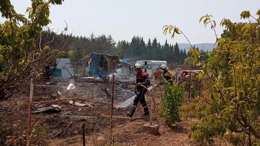 El riesgo de incendio en Navarra este sábado sigue siendo "muy alto" y será "extremo" este domingo