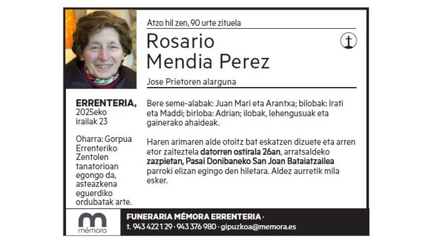 ROSARIO MENDIA PEREZ