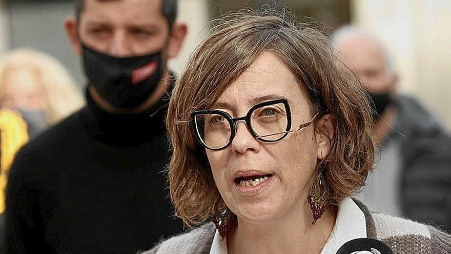 La diputada de la CUP Eulàlia Reguant comparece ayer. Foto: Efe