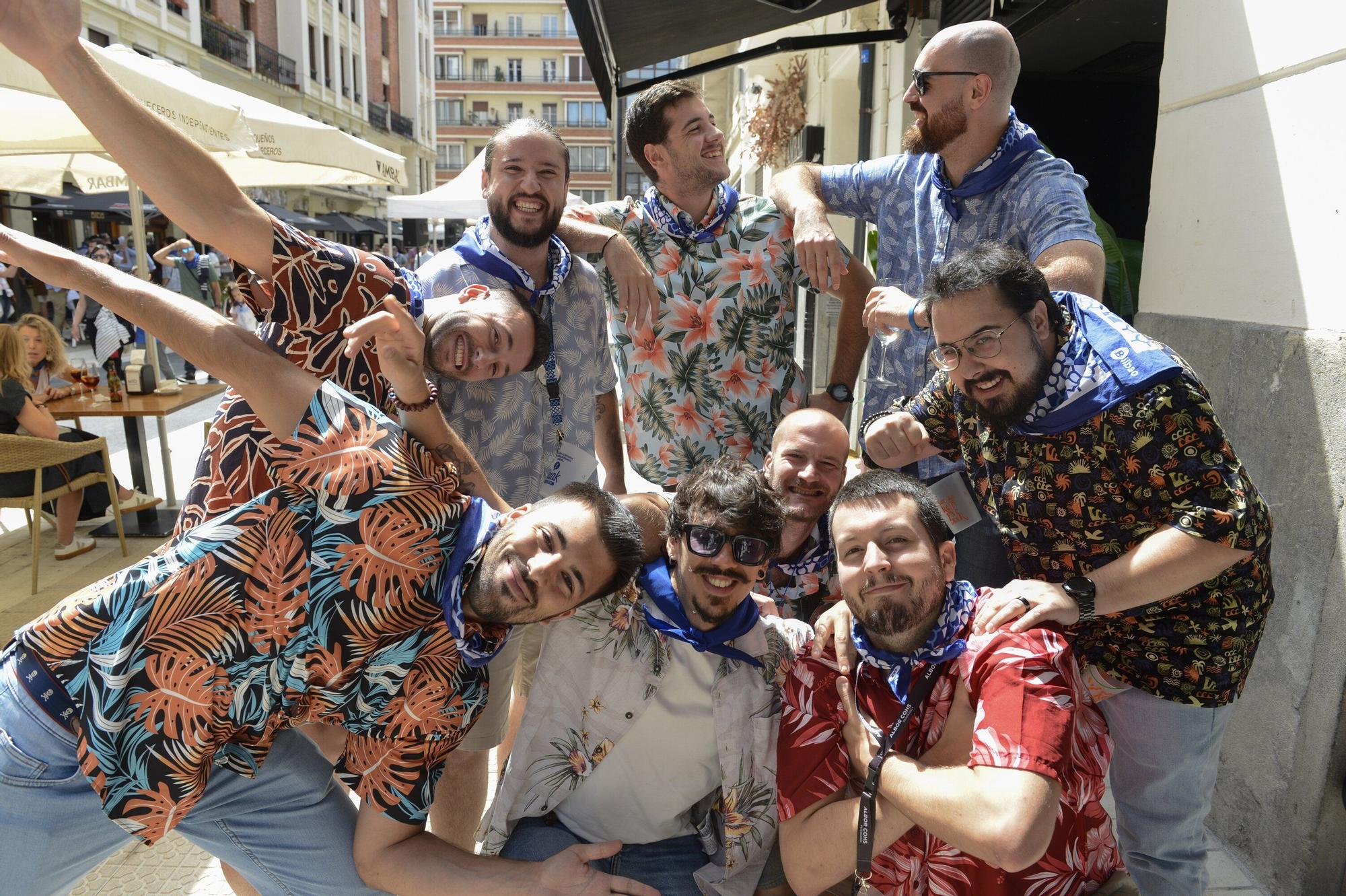 Txema Victoria, Jon Ander e Iker Moja, Ander Pagola, Luis Barba, Daniel Lerchundi, Arnaud Azkoaga, Sergio Gómez e Iker Pérez se iban a comer unos txuletones.