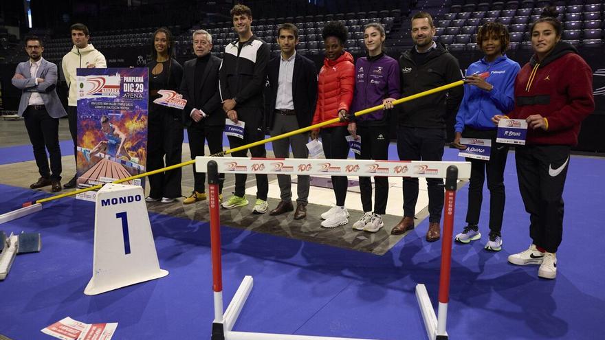 Presentación del Navarra Indoor Athletics en el Navarra Arena