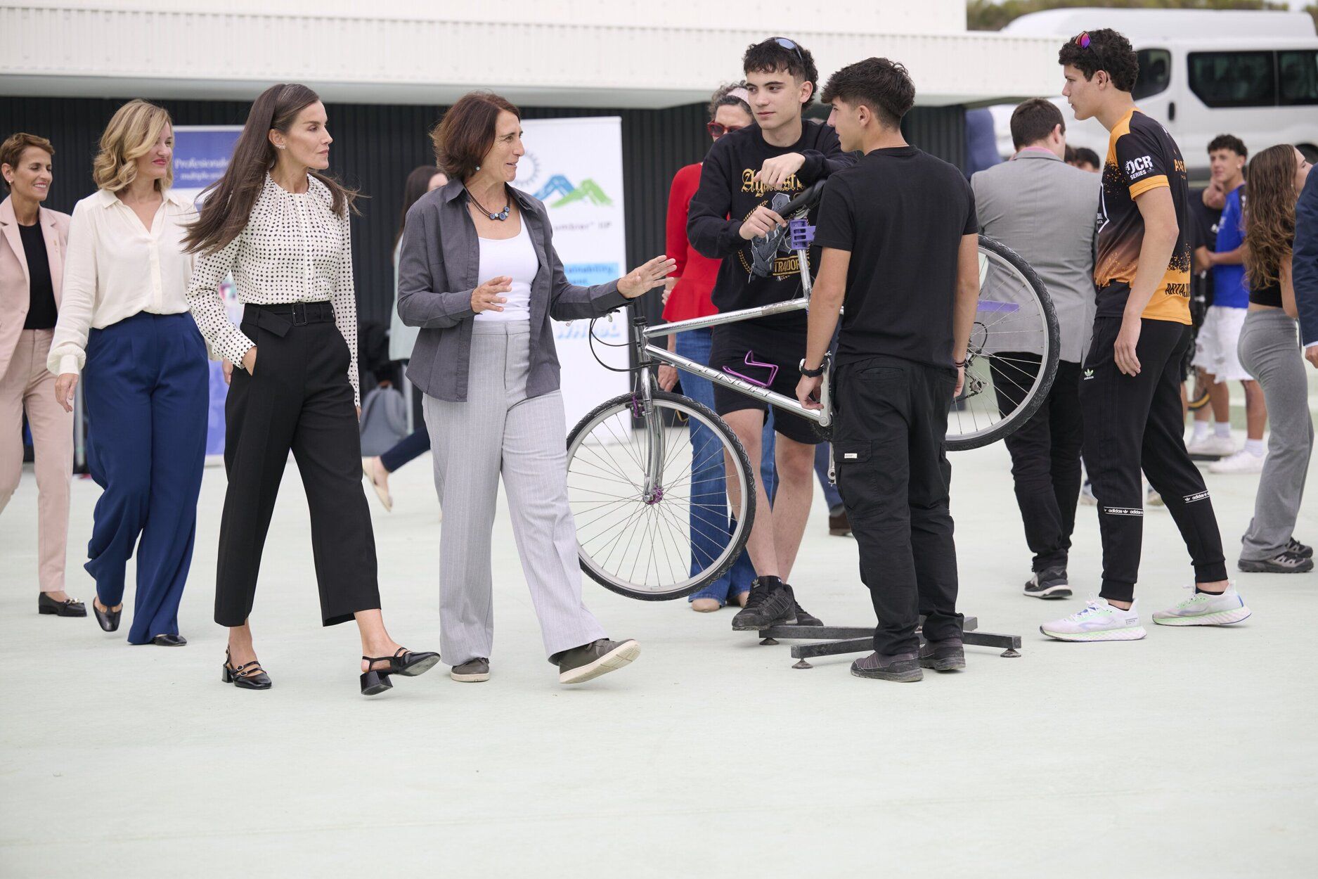 Fotos de la visita de la reina Letizia al CIP FP Lumbier IIP