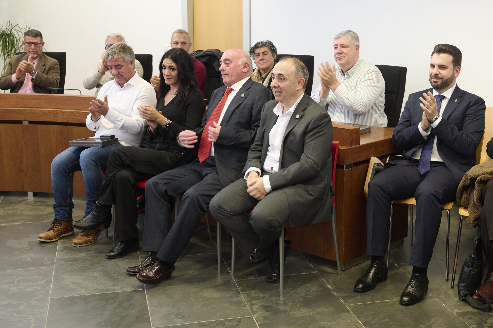 Homenaje a los tres exalcaldes de Zizur Mayor