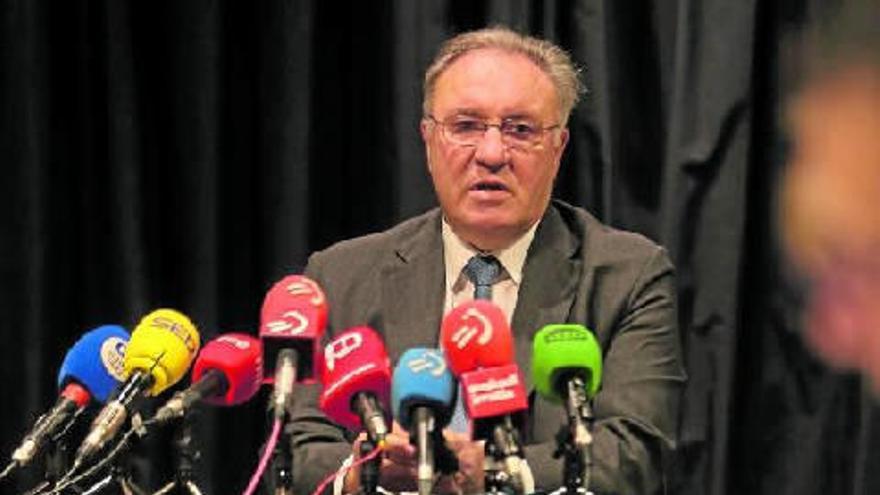El presidente de Sidenor, José Antonio Jainaga, ayer, durante su intervención en Bilbao.