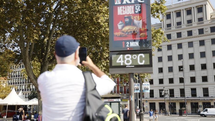 Bizkaia suda la camiseta con más de 40 grados