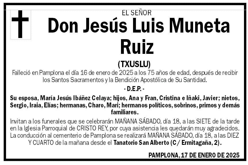 Jesús Luis Muneta Ruiz