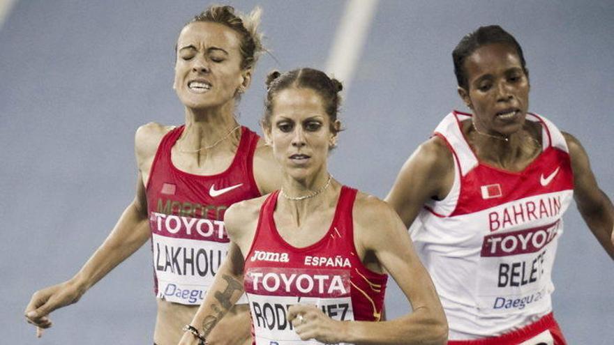 Natalia Rodríguez, durante las semifinales de 1.500.