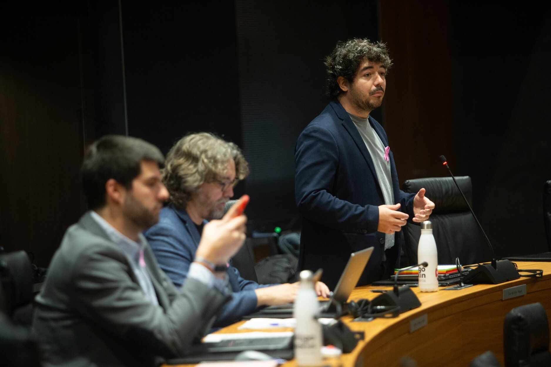 Fotos del pleno del Parlamento de Navarra de este jueves