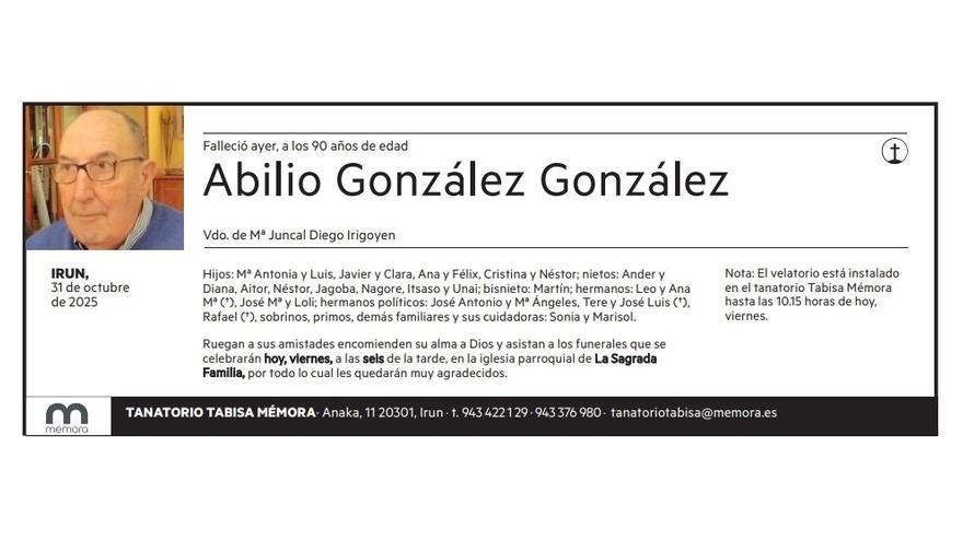 Abilio González González