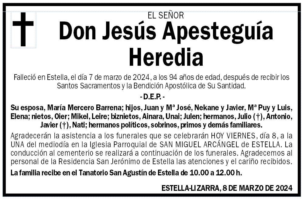 Jesús Apesteguía Heredia