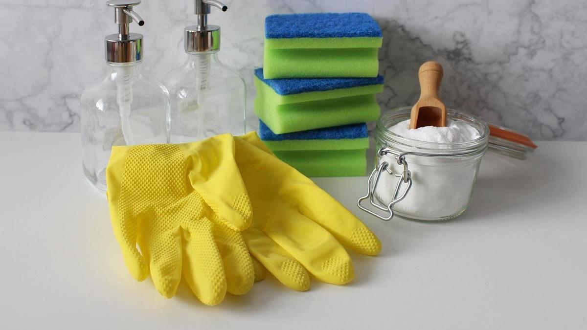 Productos de limpieza listos para ser usados