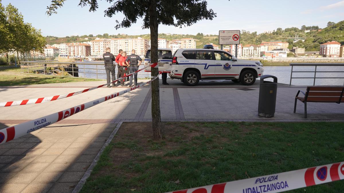 Punto de la ría de Barakaldo donde ha sido hallado el cadáver.