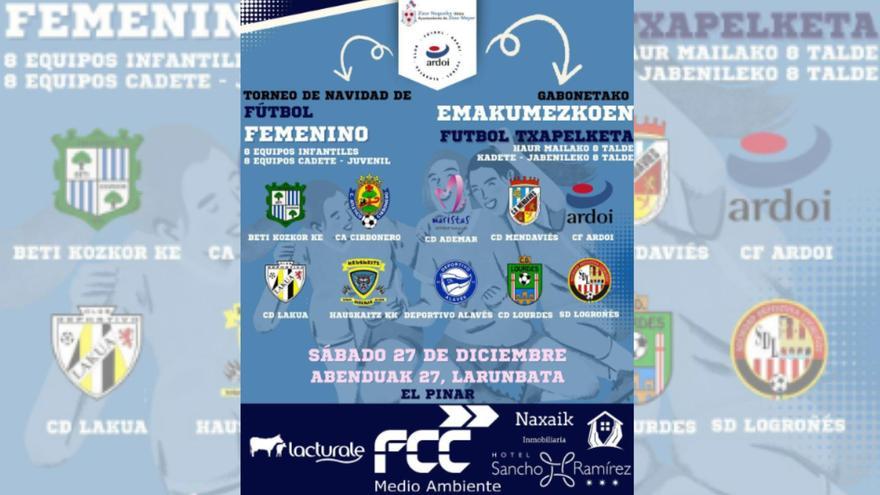 El Ardoi da un paso más en su crecimiento del fútbol femenino con un torneo navideño