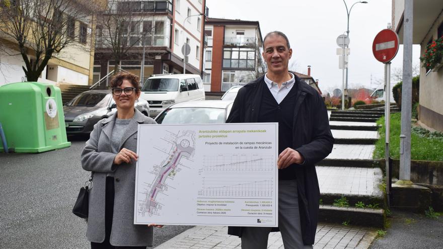 Urnieta iniciará este mes la obra de las rampas de Aranzubi