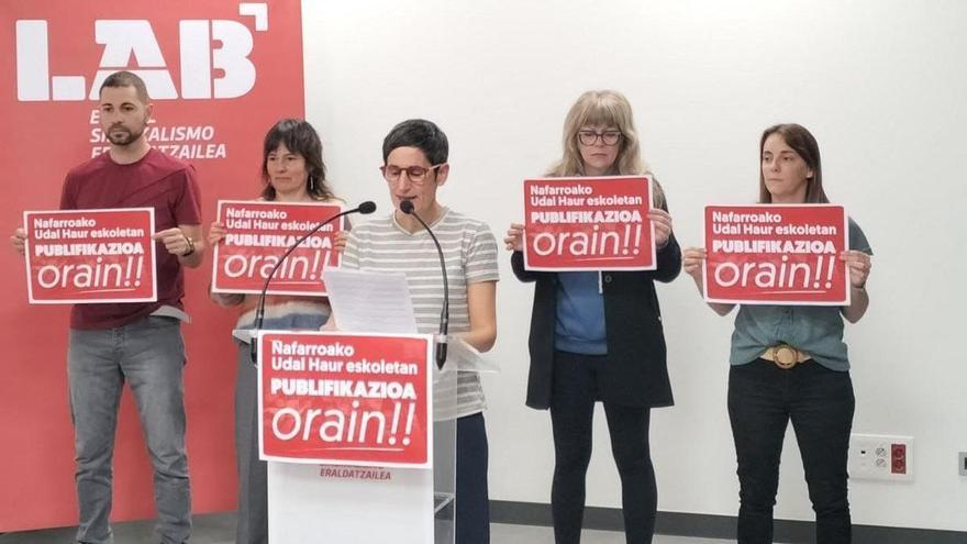 LAB exige a Educación que el ciclo 0-3 en Navarra sea 100% público