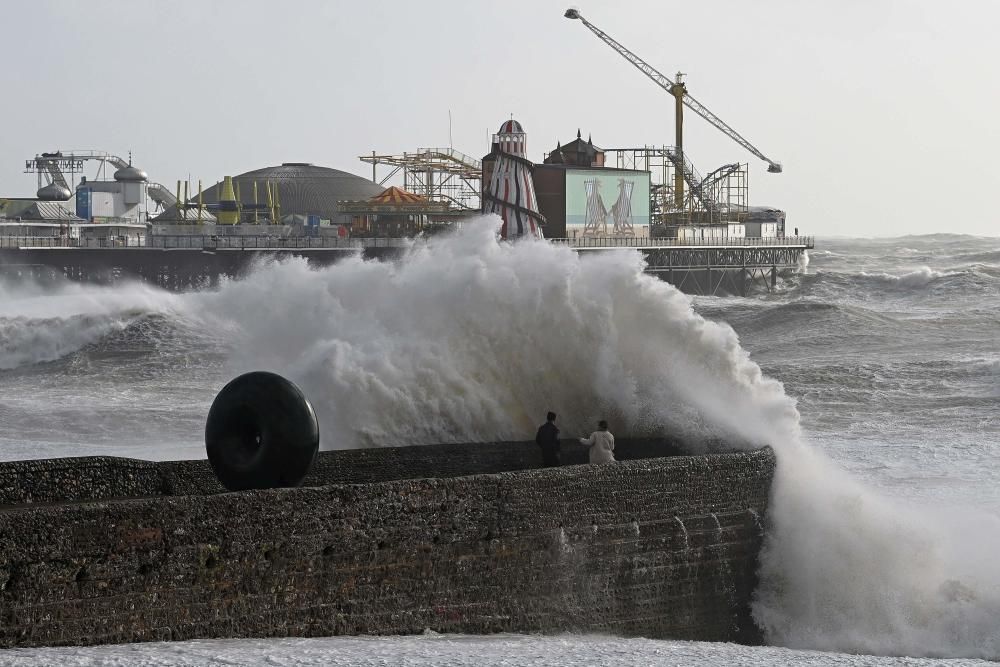 Los efectos de la tormenta 'Eunice' en Reino Unido