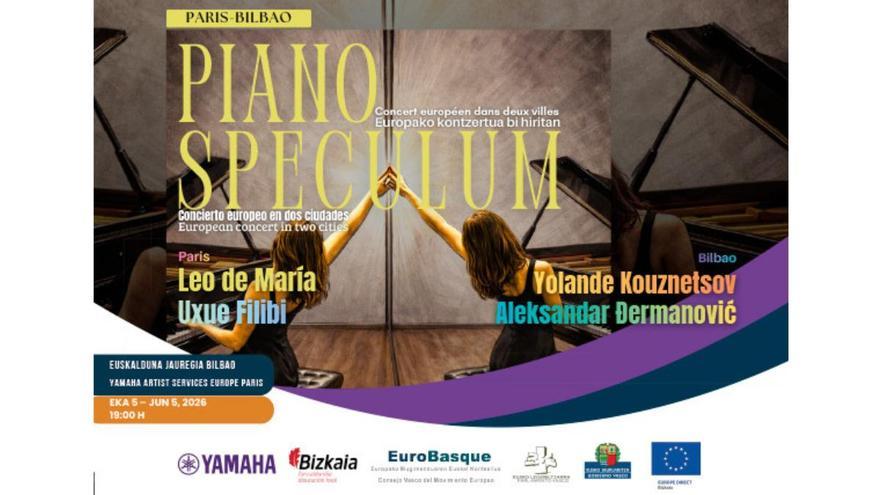 Participa en el sorteo para asistir al concierto de Piano Speculum París-Bilbao en el Euskalduna