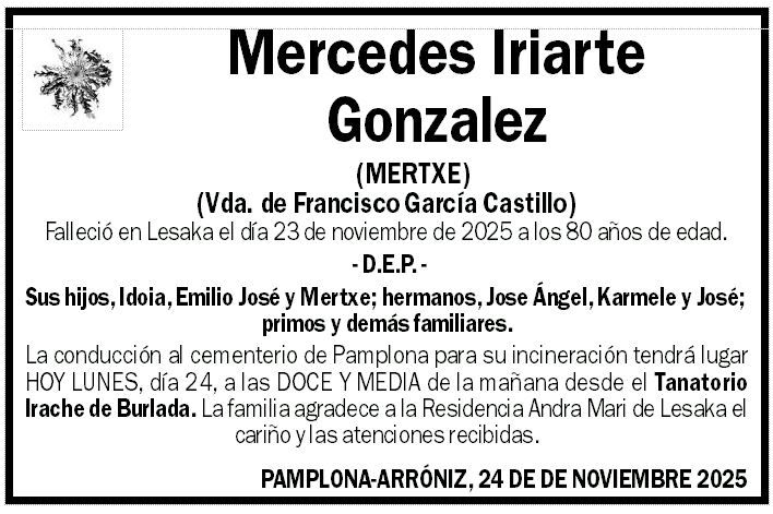 Mercedes Iriarte Gonzalez
