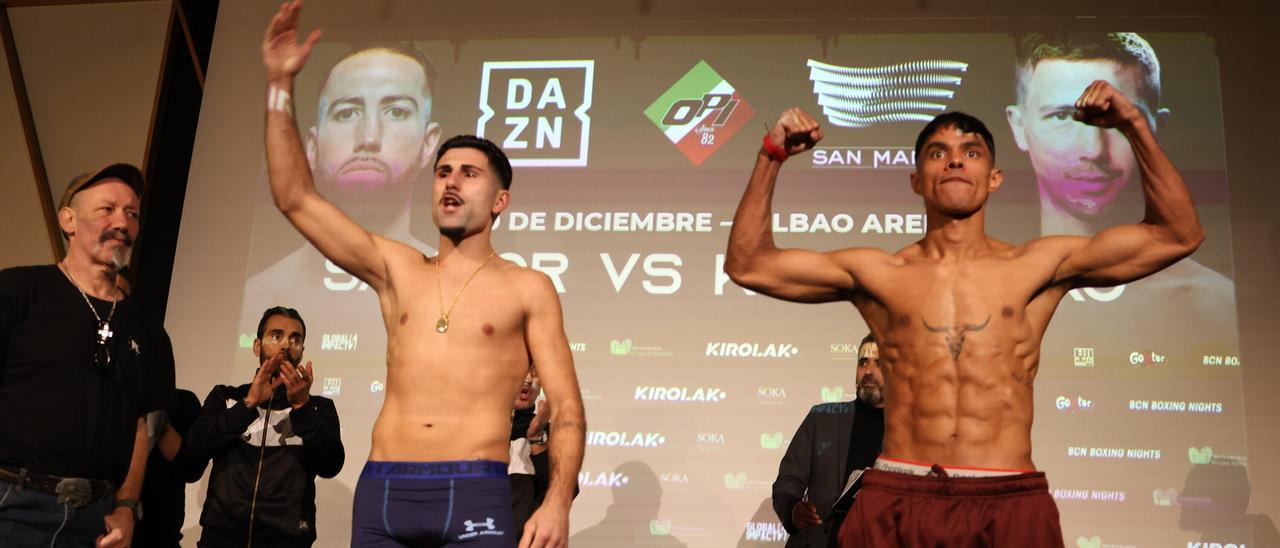 En imágenes: Sandor y Kurylenko cumplen el pesaje