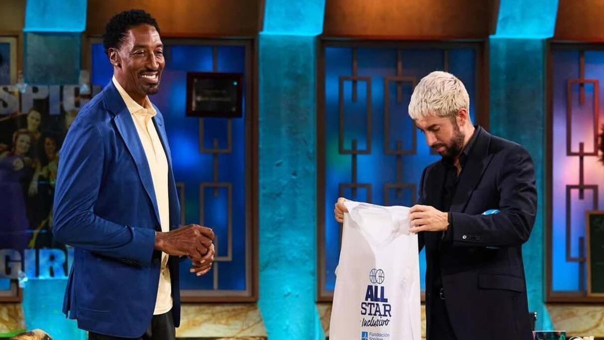 Scottie Pippen y David Broncano, en &#039;La Revuelta&#039;