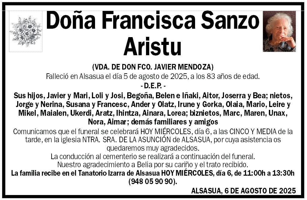 Francisca Sanzo Aristu