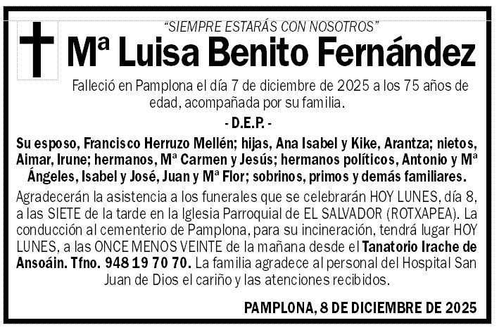 Mª Luisa Benito Fernández