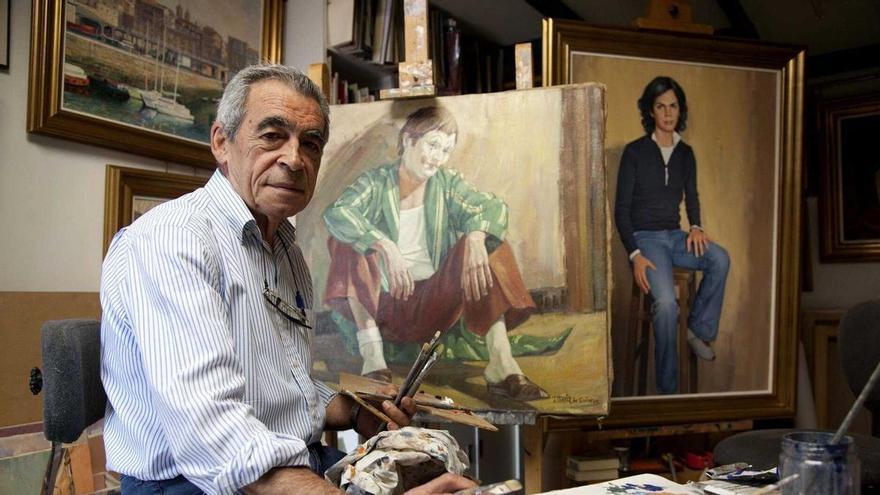 La cultura de Vitoria despide al pintor Javier Ortiz de Guinea