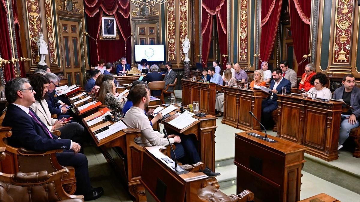 Vista del pleno del Ayuntamiento de Bilbao