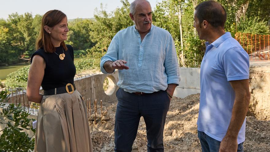 Una obra clave en Peralta para resistir los desbordamientos del Arga