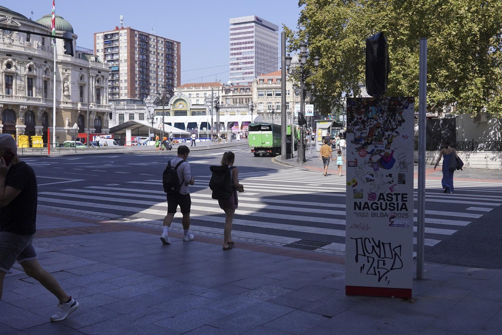Desmontan Aste Nagusia: Bilbao retoma la normalidad tras nueve días de fiesta